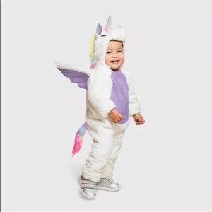 NEW HYDE & EEK Unicorn Plush COSTUME Hooded Jumpsuit